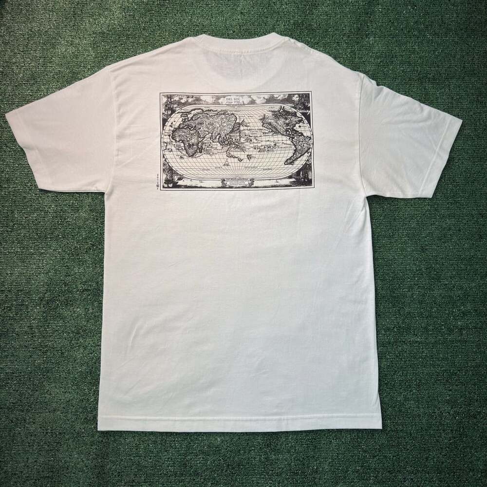 Del Sol White Cayman Islands Compass Graphic T-Shirt - Picture 4 of 7